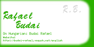 rafael budai business card